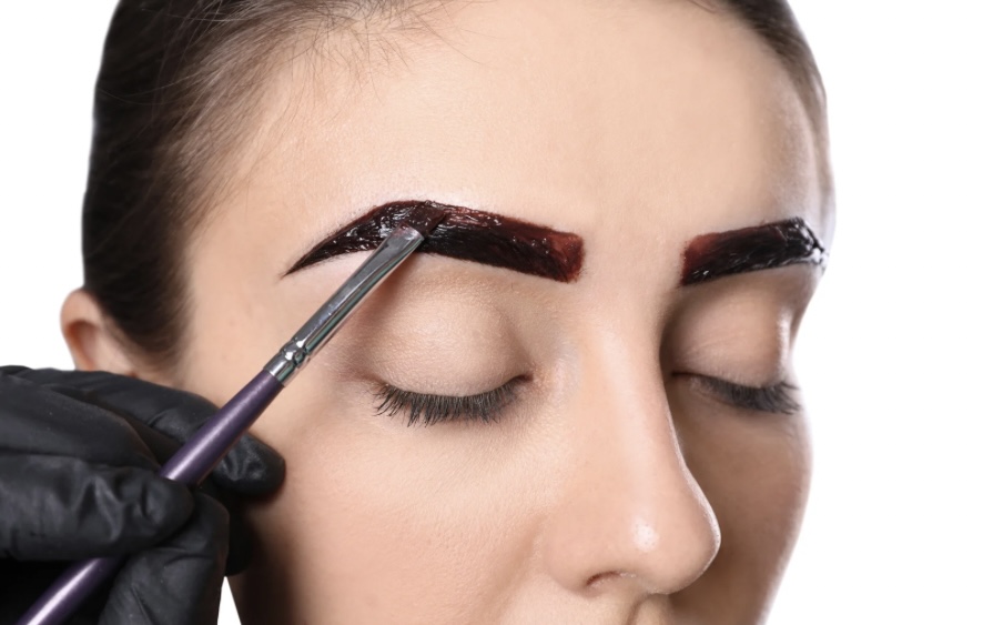 Services brow tint shape